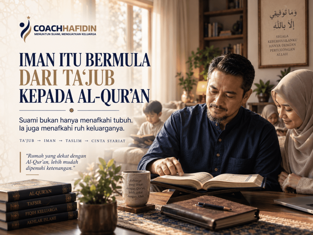 Iman Itu Bermula dari Ta‘jub kepada Al-Qur’an 1 Suami membangun nafkah spiritual keluarga melalui Al-Qur’an